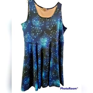 Constellation Hearts Dress 4xl NWOT